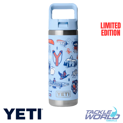Yeti Rambler Bottle Straw Lid 18oz Big Sky Summer Camp