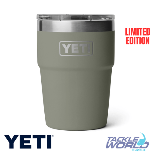 Yeti Rambler 16oz Stackable Cup Pampa Green