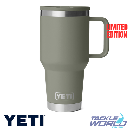 Yeti Rambler 30oz Travel Straw Mug Pampa Green