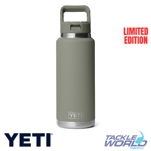 Yeti Rambler Bottle Straw Lid 36oz Pampa Green
