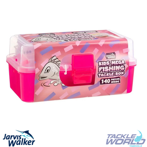 Jarvis Walker Junior 2 Tray Tackle Box Pink 140pc
