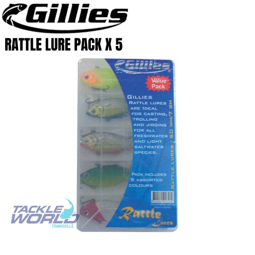 Gillies Rattle Lure Pack - 5 Lures