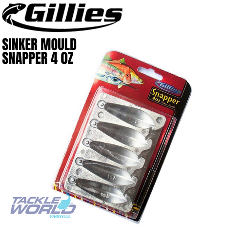 Gillies Sinker Mould Snapper 4oz
