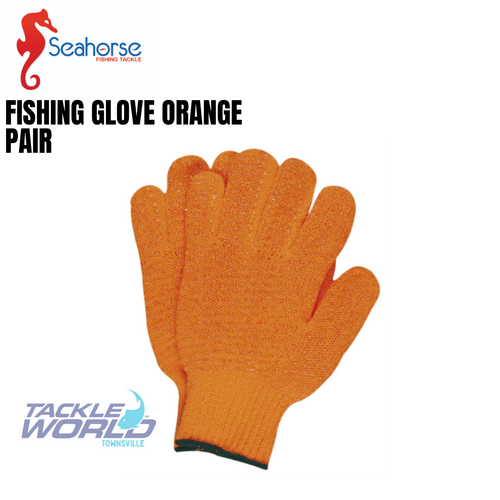 Seahorse Fishing Glove Orange Pair