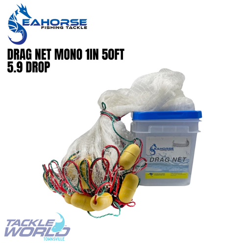 Seahorse Drag Net Mono 50ft 1" Mono 5.9' Drop 