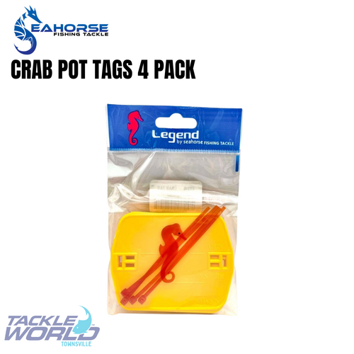 Seahorse Crab Pot Tags 4Pack