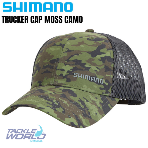 Shimano Trucker Cap Moss Camo
