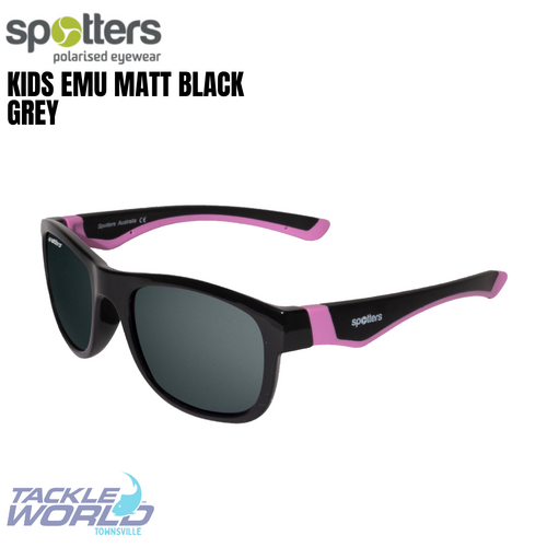 Spotters Emu Matt Black Grey