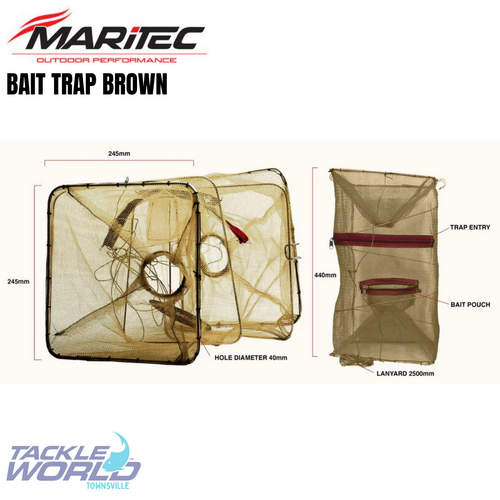 Maritec Bait Trap Square Brown