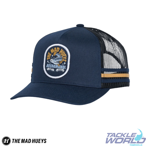 The Mad Hueys Beeramundi Twill Trucker Cap Navy