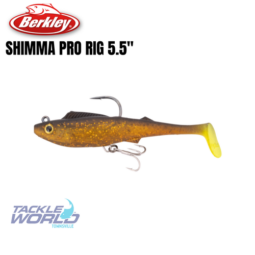Berkley Shimma Pro Rig 5.5in Gold Chartreuse