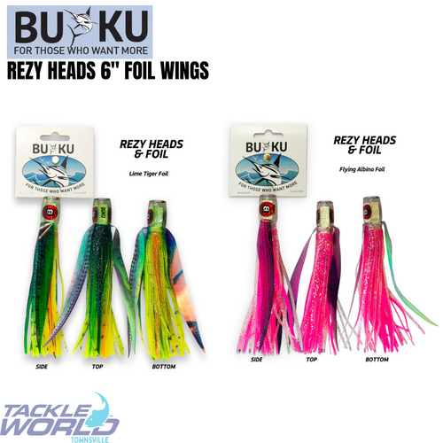 Buku Rezy Heads 6'' with Foil Wings Green
