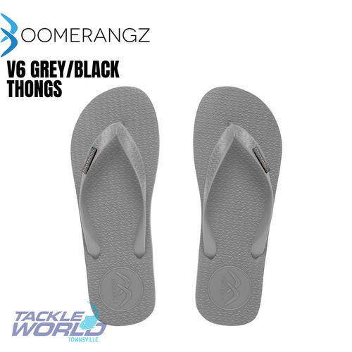 Boomerangz v6 Reg Grey/Black Thongs 12