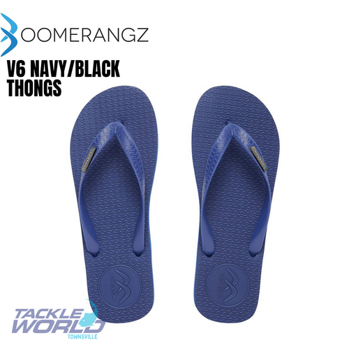 Boomerangz v6 Reg Navy/Black Thongs 13/14