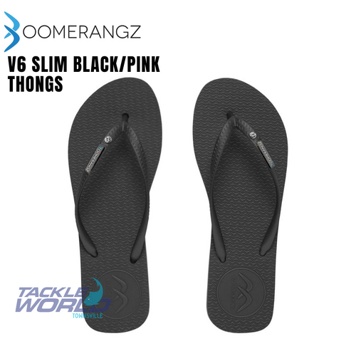 Boomerangz v6 Slim Black/Pink Thongs 6