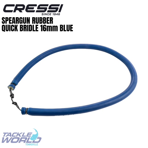Cressi Gun Rubber QB Blue 16mm x 50cm