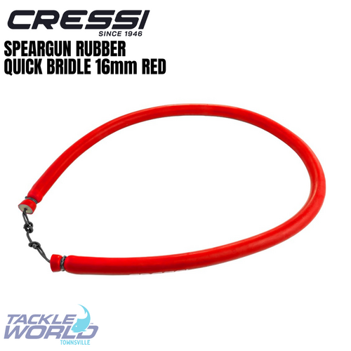 Cressi Gun Rubber QB MB Red 16mm x 55cm