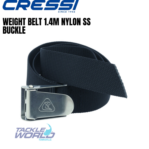 Cressi Weight Belt 1.4m Nylon w/SS Buckle Yellow