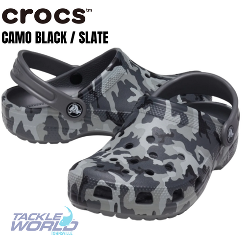 Crocs Classic Camo Black/Slate Grey M4W6