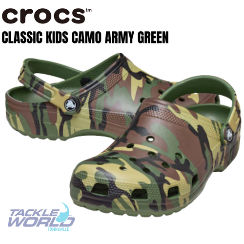 Crocs Classic Kids Camouflage Army Green Multi C4