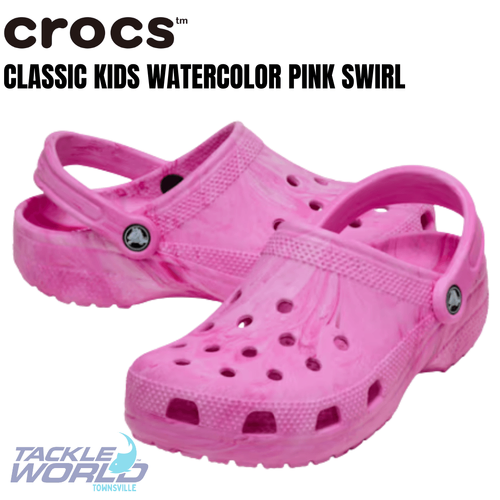 Crocs Classic Kids Watercolor Pink Swirl C11