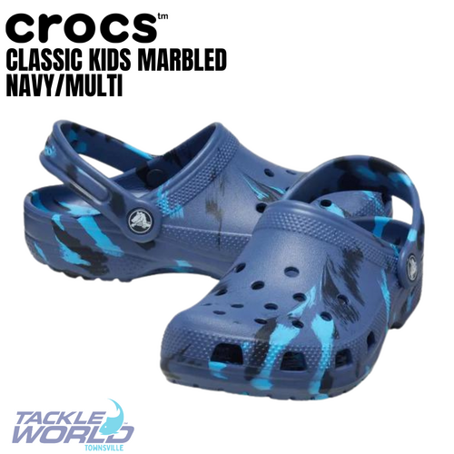 Crocs Classic Kids Marbled Nvy/Mlt C11