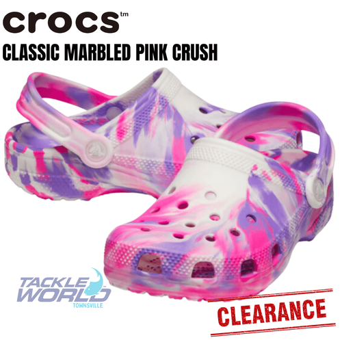Crocs Classic Kids Marbled Glow Pink Crush/Multi C6