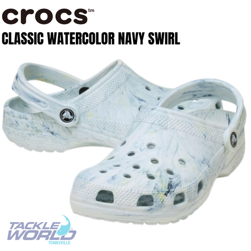 Crocs Classic Watercolor Navy Swirl M2/W4