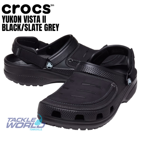 Crocs Yukon Vista II Black Slate Grey