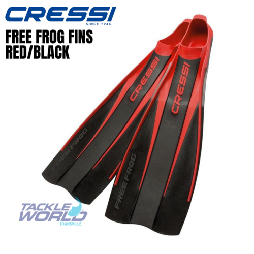 Cressi Freefrog Fins Blk/Red 37/38 (5/6)