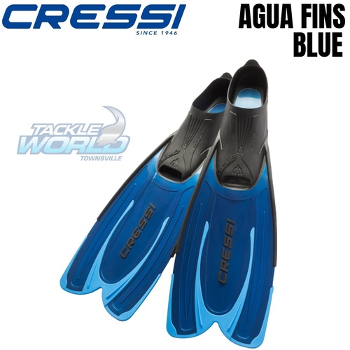 Cressi Agua Fins Blue Size 35/36 (3/4)
