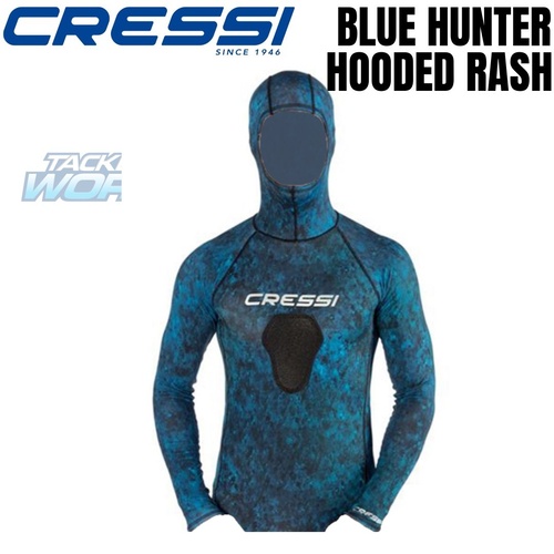 Cressi Blue Hunter Hooded Rashguard XS (1)