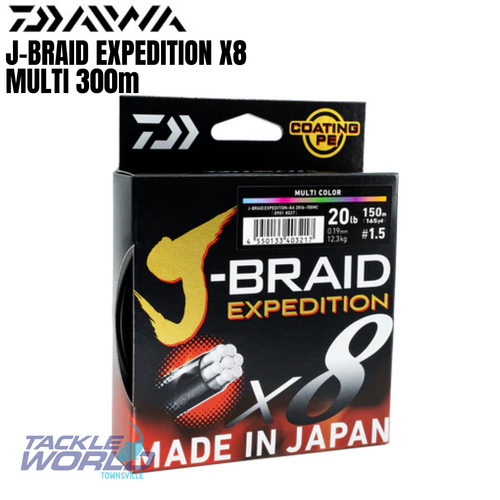 Daiwa J-Braid Expedition X8 Multi 300m 30lb
