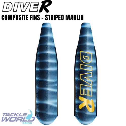 Dive R Comp Fins - Striped Marlin Soft