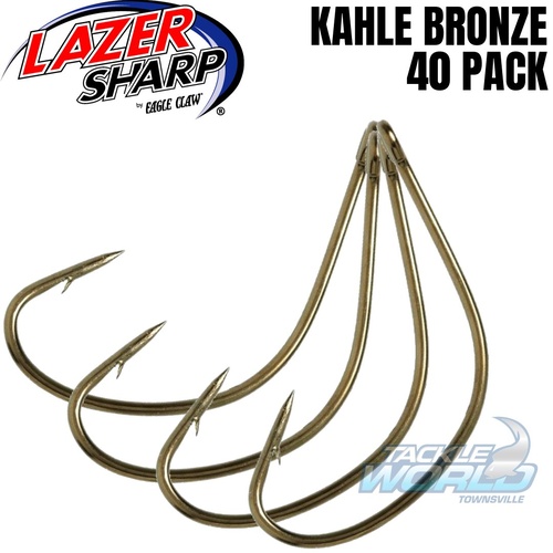 Eagle Claw Kahle Weedless Hook, Bronze, 1/0