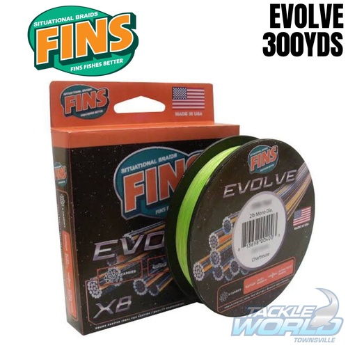 Fins Evolve 300yds 10lb - Chartreuse