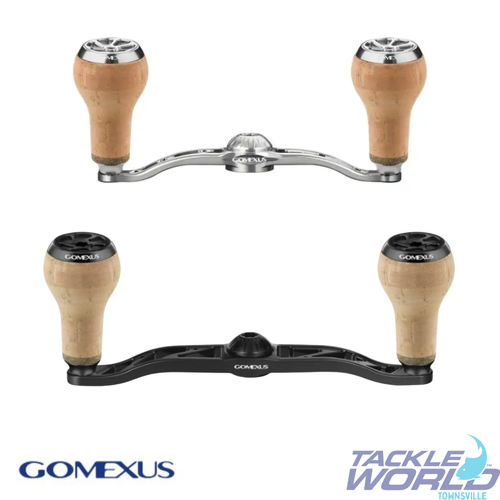 Gomexus 100mm Alum CNC Handle 27mm Cork Knob (8x5) Silver