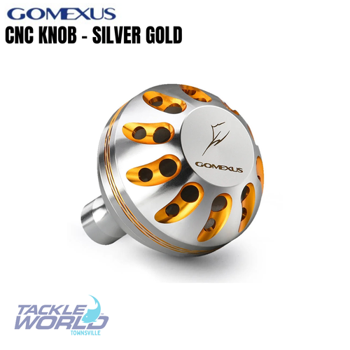 Gomexus Knob CNC Alum 45mm Black Gold