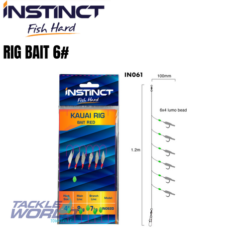 Instinct Pro Bait Jig Hook 6 Green