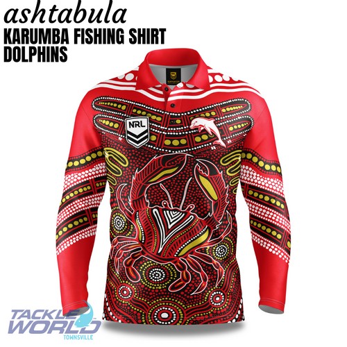 Karumba Fishing Shirt Dolphins [Size: S]
