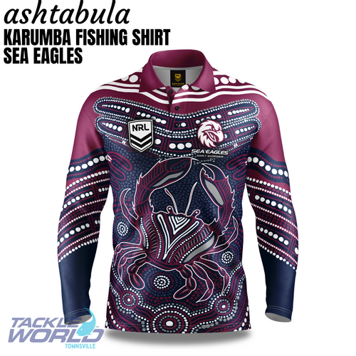 Karumba Fishing Shirt Sea Eagles [Size: S]