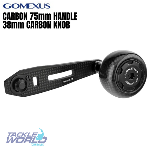 Gomexus 75mm Carbon Handle 38mm Carbon Knob (8x5) BKBK