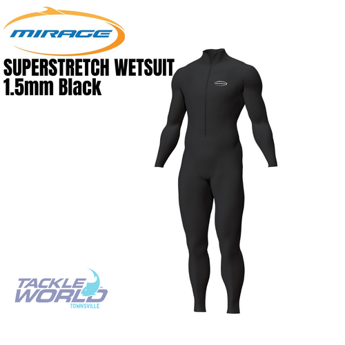 Mirage Superstretch Suit 1.5mm Blk [Size: XS]