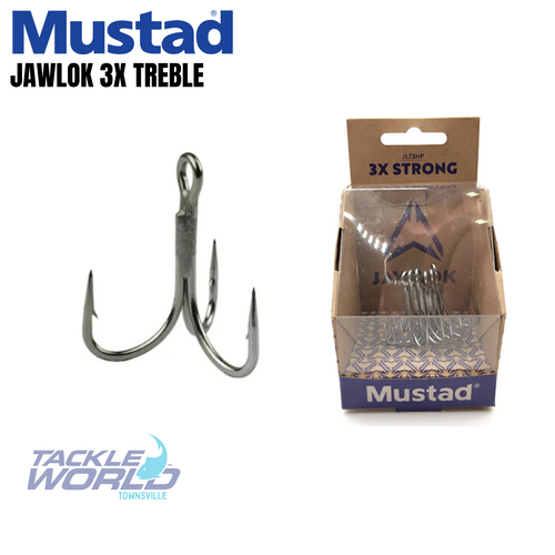Mustad Jawlok 3x Treble 8 Qty 6
