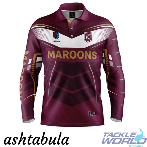 NRL SOO QLD Cyber Fishing Shirt S