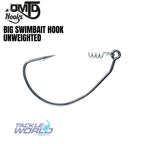 OMTD Big Swimbait Hook Unweighted 7/0 x 4pk