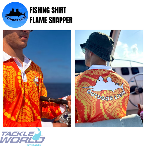 Outdoor Livin Shirt Flame Snapper [Size: S]