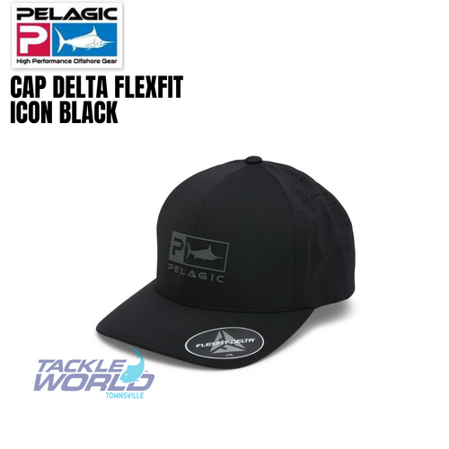 Pelagic Cap Delta Flexfit Icon Black S/M