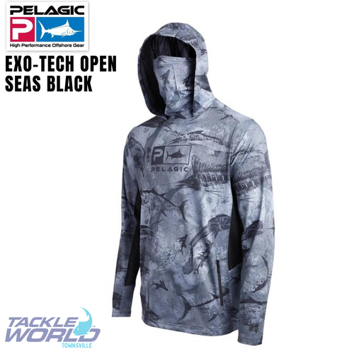 Pelagic Exo Tech Open Seas Camo BLK L