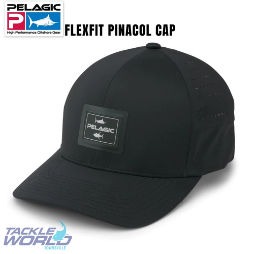Pelagic Flexfit Pinacol II Cap BLK S/M